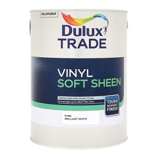 Dulux Trade Vinyl Soft Sheen Pure Brilliant White 5L