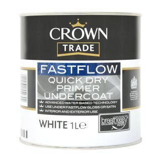 Crown Trade Fastflow Quick Drying Undrcoat White 1L