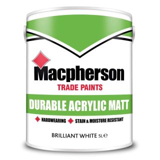 Macpherson Durable Matt Brilliant White 5L