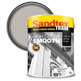 Sandtex Highcover Smooth Plymouth Grey 5L