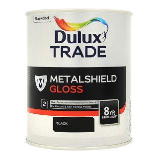 Dulux Trade Metalshield Gloss Black 1L