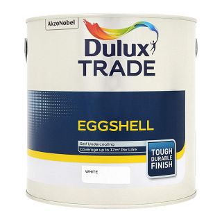 Dulux Trade Eggshell White 2.5L