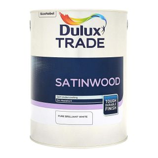 Dulux Trade Satinwood Pure Brilliant White 5L