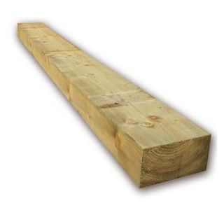 Green Treated Softwood Sleeper 95 X 195 X 2400mm