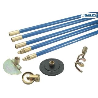 BAILEY  1324 L/F 3/4IN DRAIN ROD SET 4 TOOLS