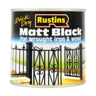 Rustins Black Matt 250ml Quick Drying