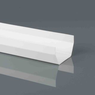 BR052A - Squarestyle 114mm X 4M Gutter - Arctic White