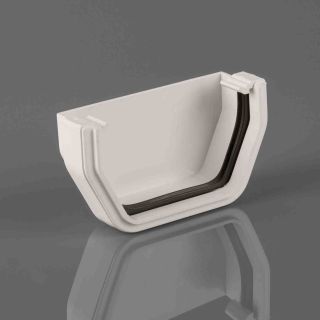 BR057A - Squarestyle 114mm Ext. Stopend - Arctic White