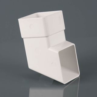 BR516A - 65mm Square Downpipe Shoe - Arctic White