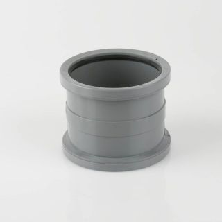 BS406G - Soil 110mm Pipe Connector Grey