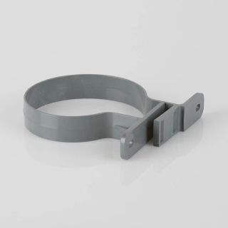 BS407G - Soil 110mm Pipe Bracket Grey