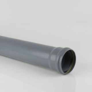 BS414G - Soil 110mm Grey Pipe S/S (3m)