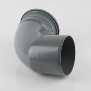 BS420G - Soil 110mm 92.5 Deg D/P Bend Grey