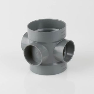 BS425G - 110mm Short Boss Pipe Grey