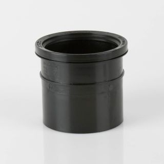 BS432B - Soil 110mm S/S Pipe Connector Black