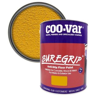 Coovar Suregrip Anti-Slip Floor Paint Yellow 5L