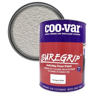 Coovar Suregrip Anti-Slip Floor Paint White 5L