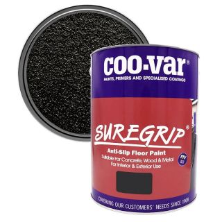 Coovar Suregrip Anti-Slip Floor Paint Black 5L