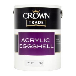 Crown Trade Acrylic Eggshell White 5L