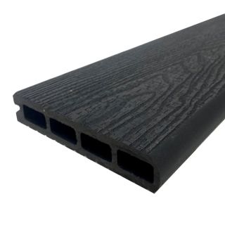 DenaDeck Arcadian Composite Decking - 140mm - Bullnose Cinder (Black) - 3.6m 