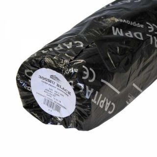 Polythene DPM 4M X 25M 300mu Black (BD3004025BK)