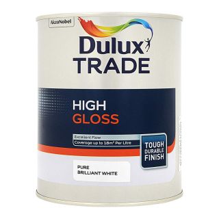 Dulux Trade High Gloss Pure Brilliant White 1L