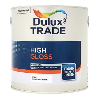 Dulux Trade High Gloss Pure Brilliant White 2.5L