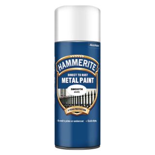 Hammerite Metal Aerosol White 400ml