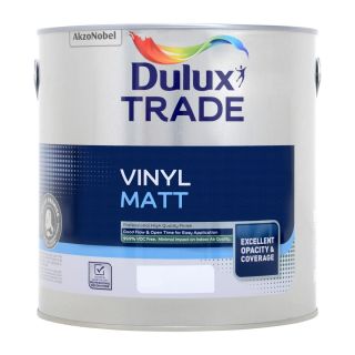 Dulux Trade Vinyl Matt White 2.5L