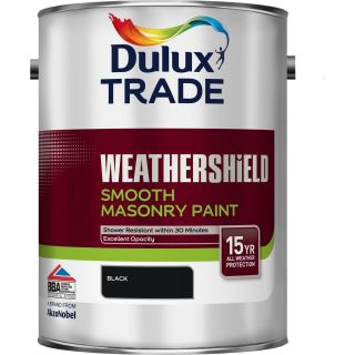 Dulux Trade Weathershield Smooth Masonry Black 5L