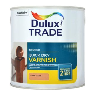 Dulux Trade Quick Dry Varnish Clear Gloss 1L