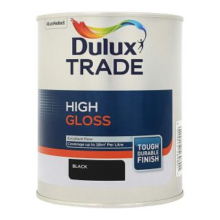 Dulux Trade High Gloss Black 1L