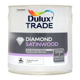 Dulux Trade Diamond Satinwood Pure Brilliant White 2.5L