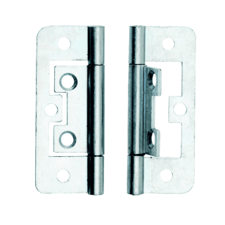 BZP 50mm Flush Hinge (x2) - Dalepax.