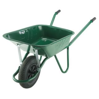 Endurance 90L Green Wheelbarrow c/w Pneumatic Wheel