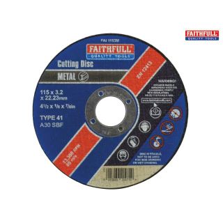 FAI/FULL CUT OFF WHEEL 115MM X 3.2 X 22 METAL.