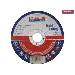 FAI/FULL CUT OFF WHEEL 125MM X 3.2 X 22 METAL