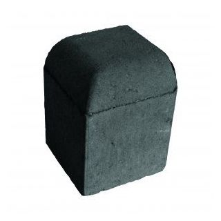 Bretts High Kerb Corner Bullnose - Charcoal 150X150mm