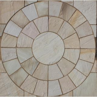 Indian Sandstone Circle - Mint |2.85m²|