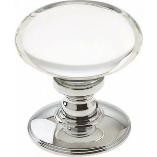 Frelan Pc Oval Glass Mortice Knob  Polished Chrome