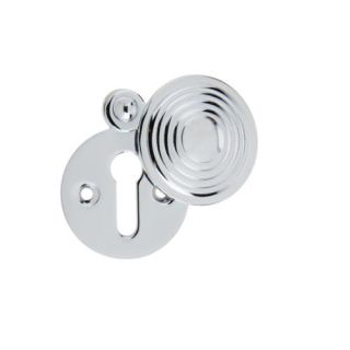 Frelan 32Mm Dia. Pc Reeded Escutcheon  Polished Chrome