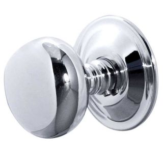 Frelan Pc Mushroom Mortice Knob  Polished Chrome