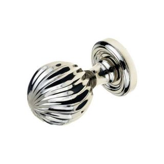 Frelan Clarisse Pn Mortice Knob  Polished Nickel