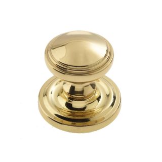 Frelan Jv68 Lined Mortice Knob  Polished Brass