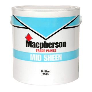 Macpherson Mid Sheen Emulsion Brilliant White 2.5L