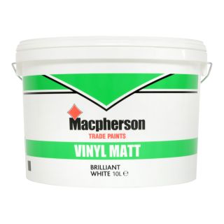 Macpherson Vinyl Matt Emulsion Brilliant White 10L