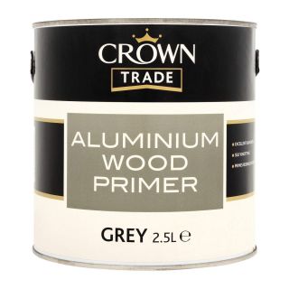 Crown Trade Aluminium Wood Primer Grey 2.5L