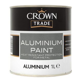 Crown Trade Aluminium Paint Aluminium 1L