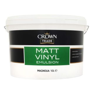 Crown Trade Matt Emulsion Magnolia 10L