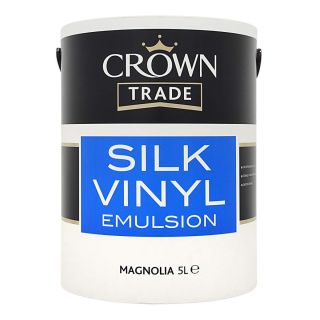 Crown Trade Silk Emulsion Magnolia 5L